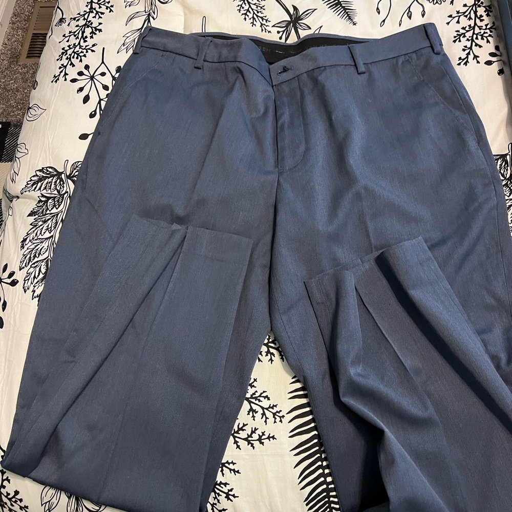 Van Heusen Classic Blue Flat Front Shorts